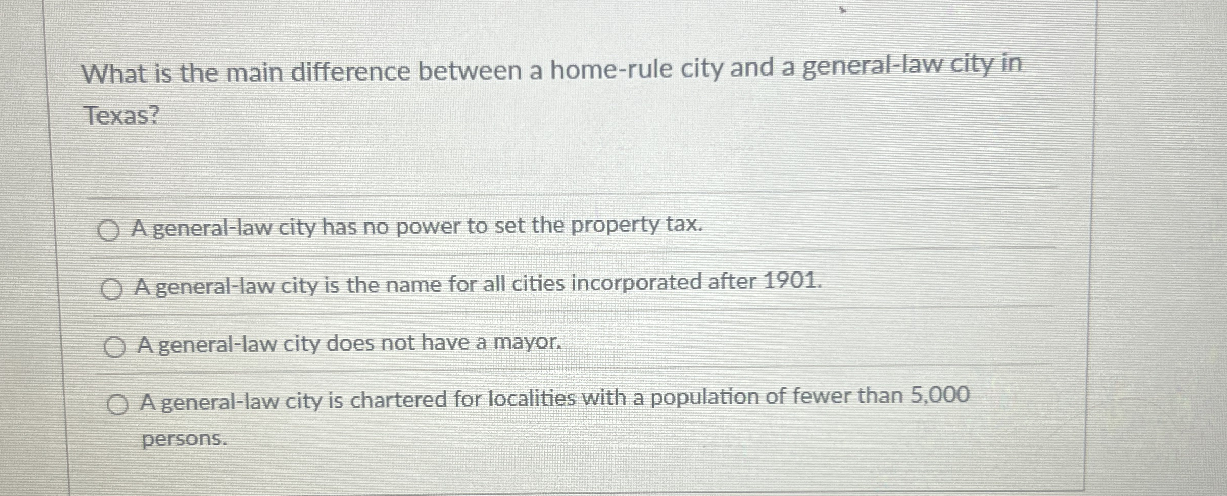 What is the main difference between a home - rule