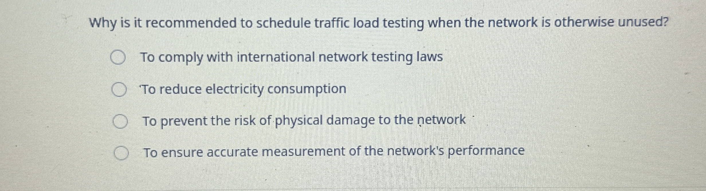 Why is it recommended to schedule traffic load