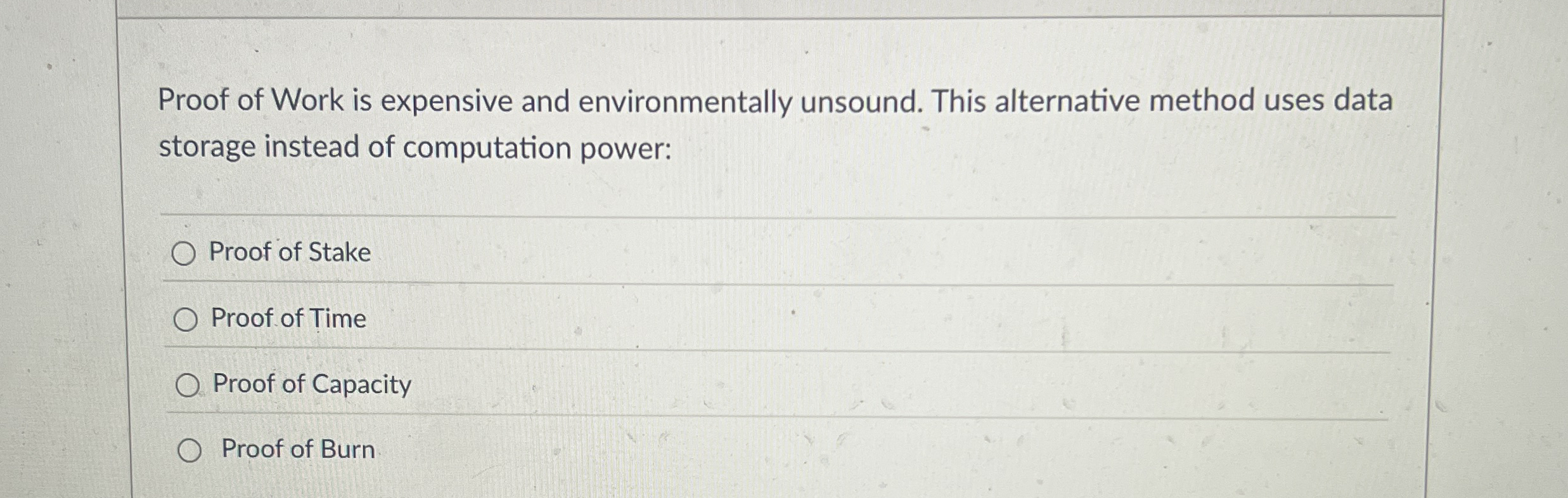 Proof of Work is expensive and environmentally