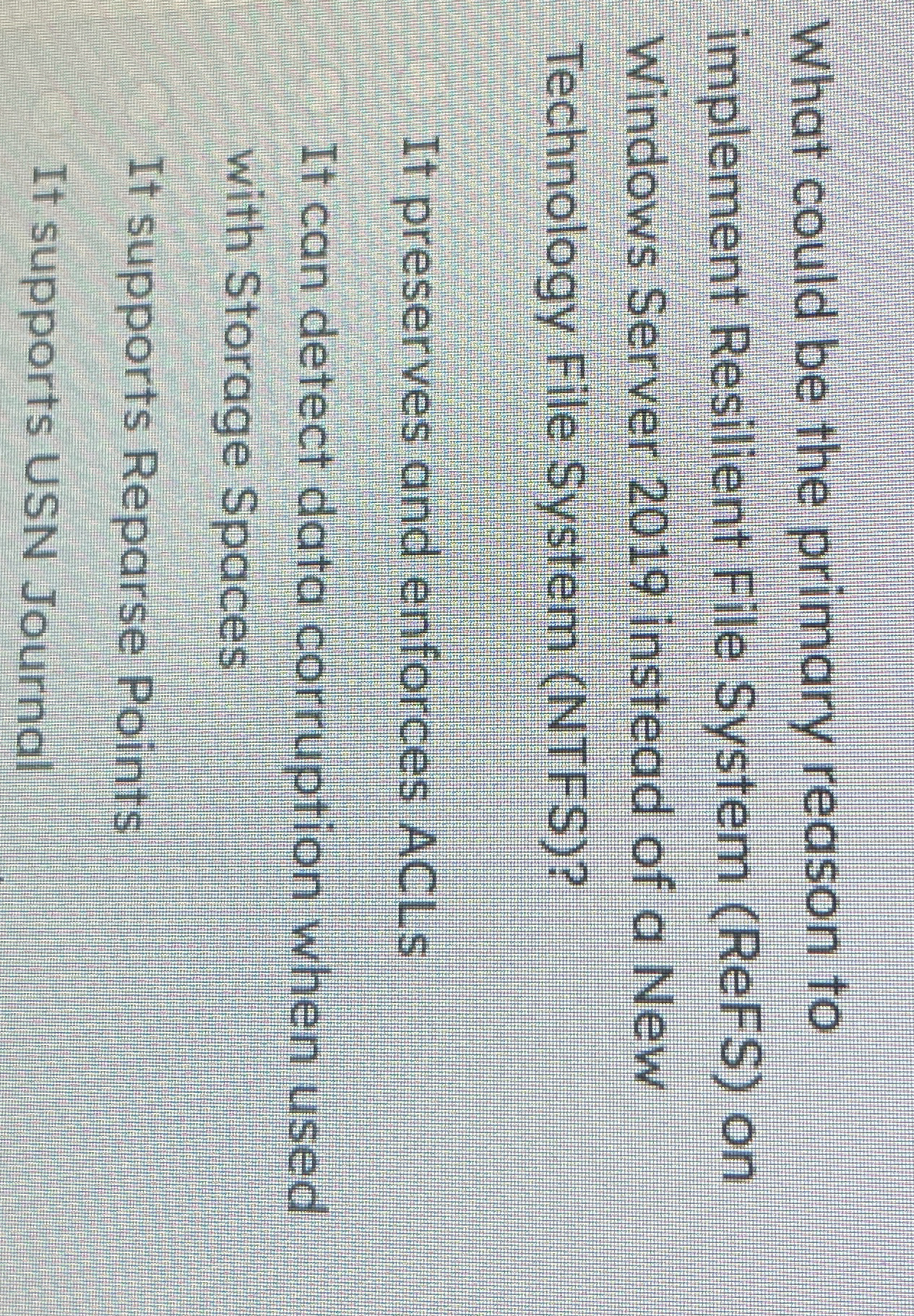 What could be the primary reason to implement