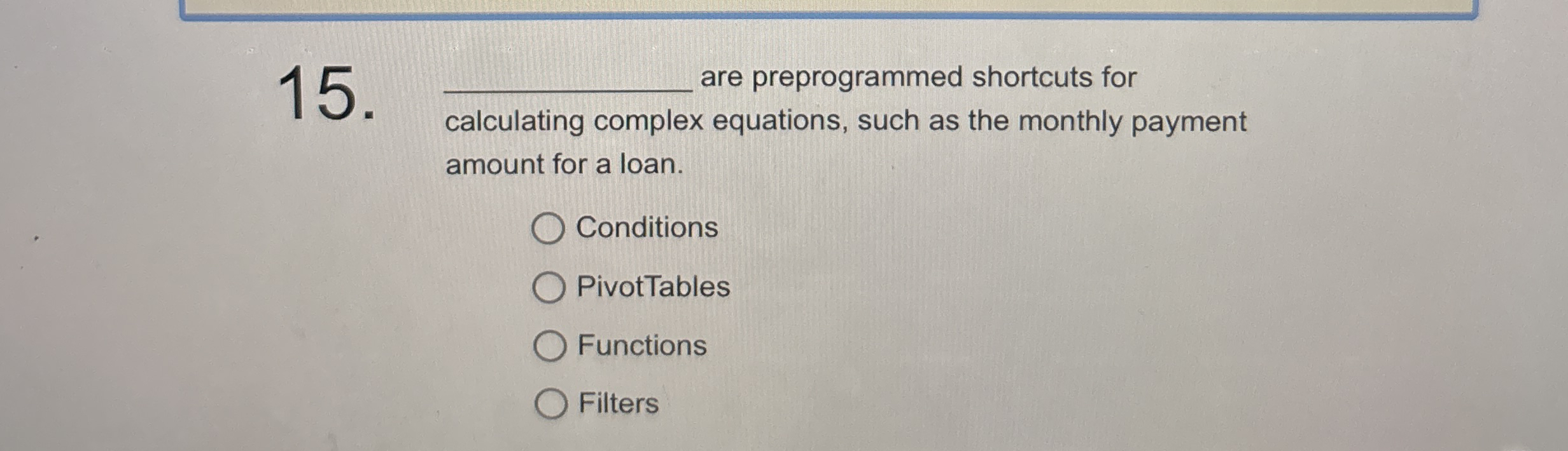 q , are preprogrammed shortcuts for calculating