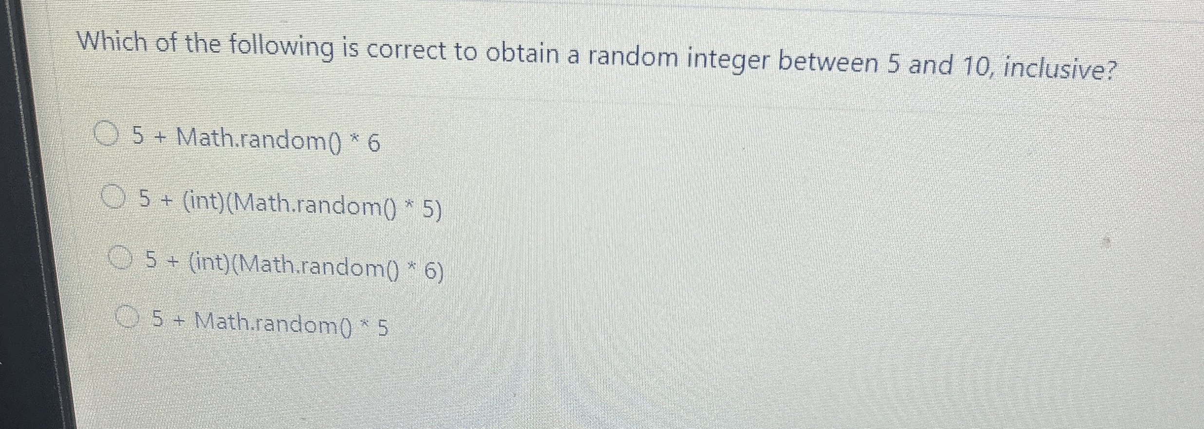 Which of the following is correct to obtain a