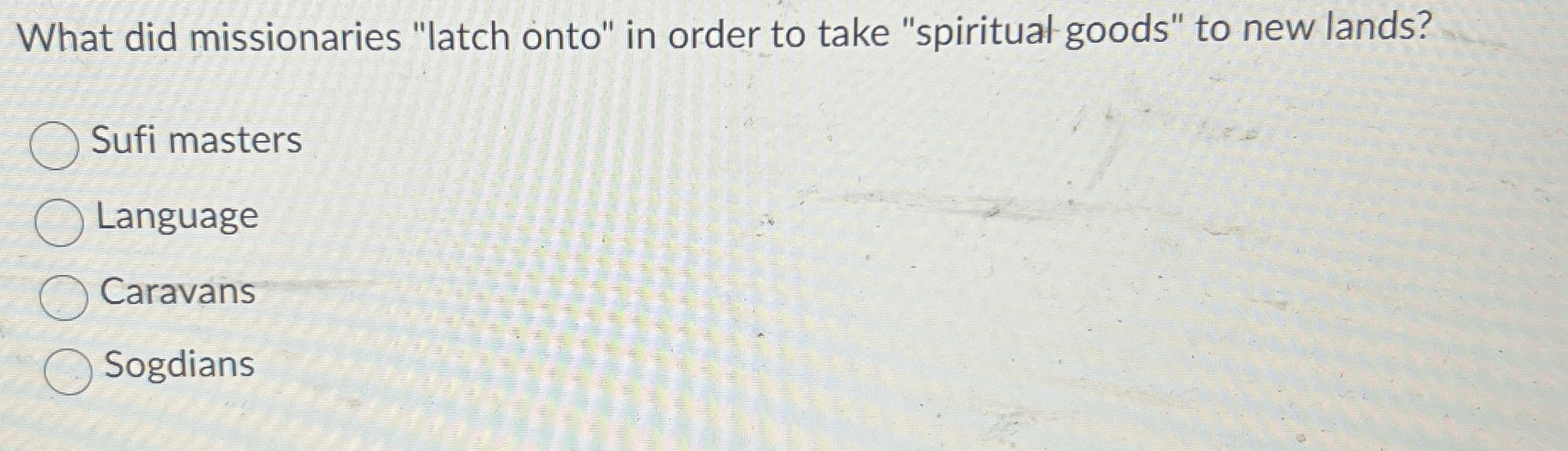 What did missionaries "latch onto" in order to