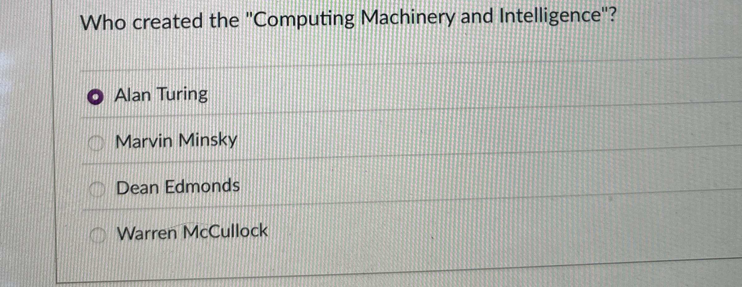 Who created the "Computing Machinery and