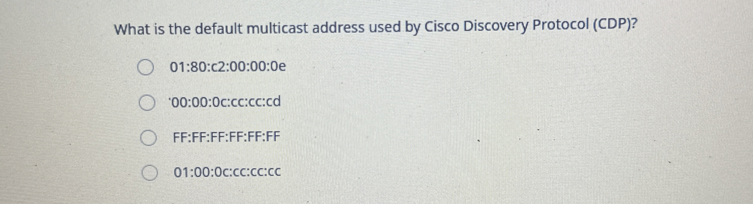 What is the default multicast address used by