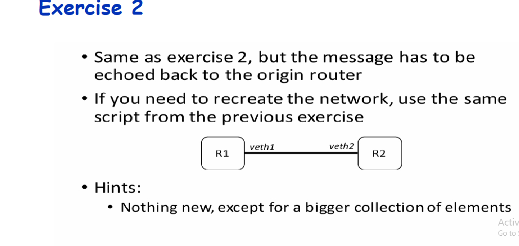 Exercise 2 - Same as exercise 2 , but the message