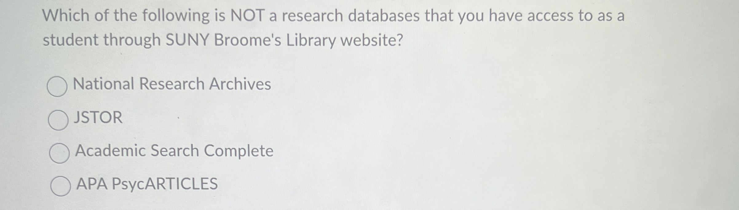 Which of the following is NOT a research