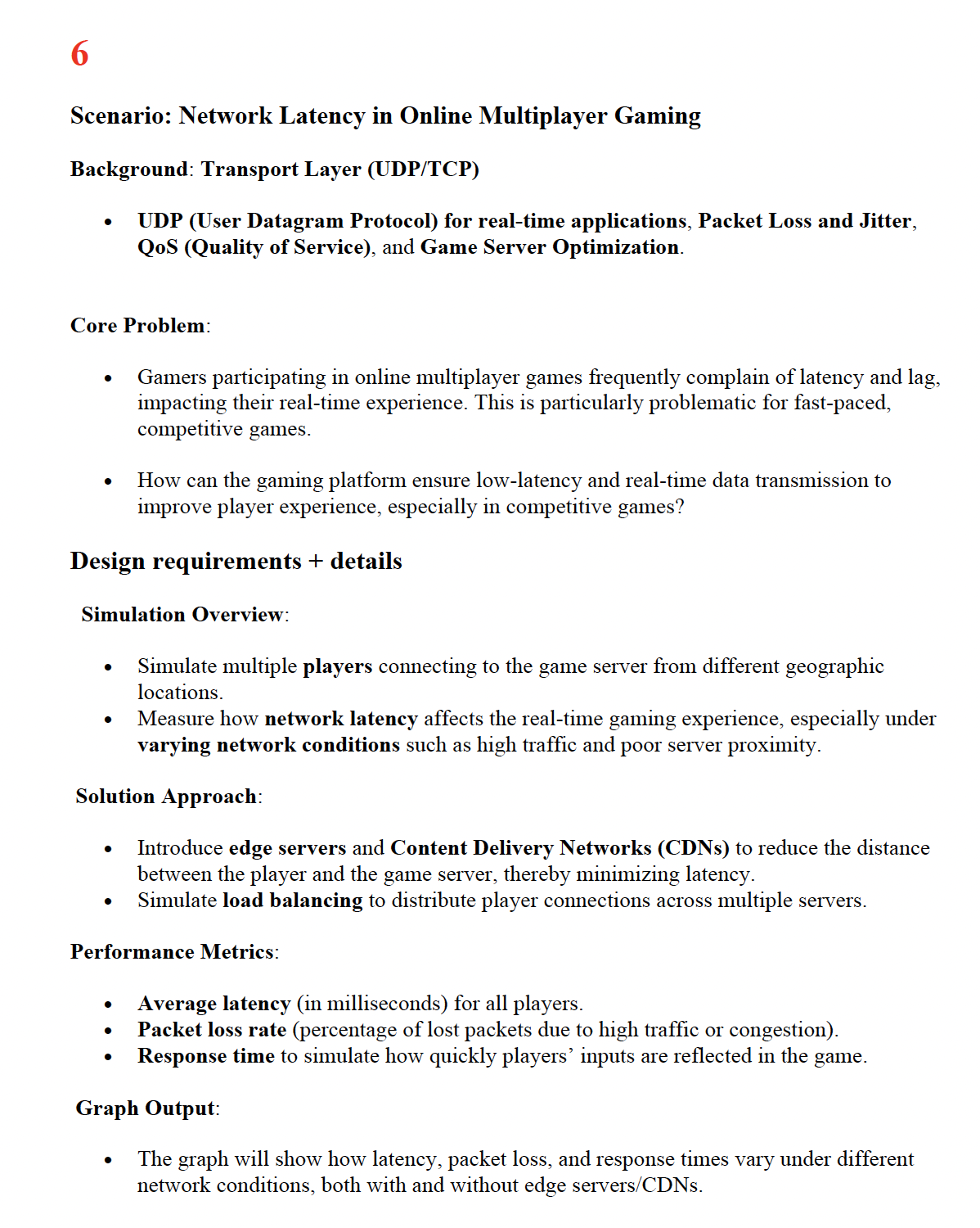 Scenario: Network Latency in Online Multiplayer