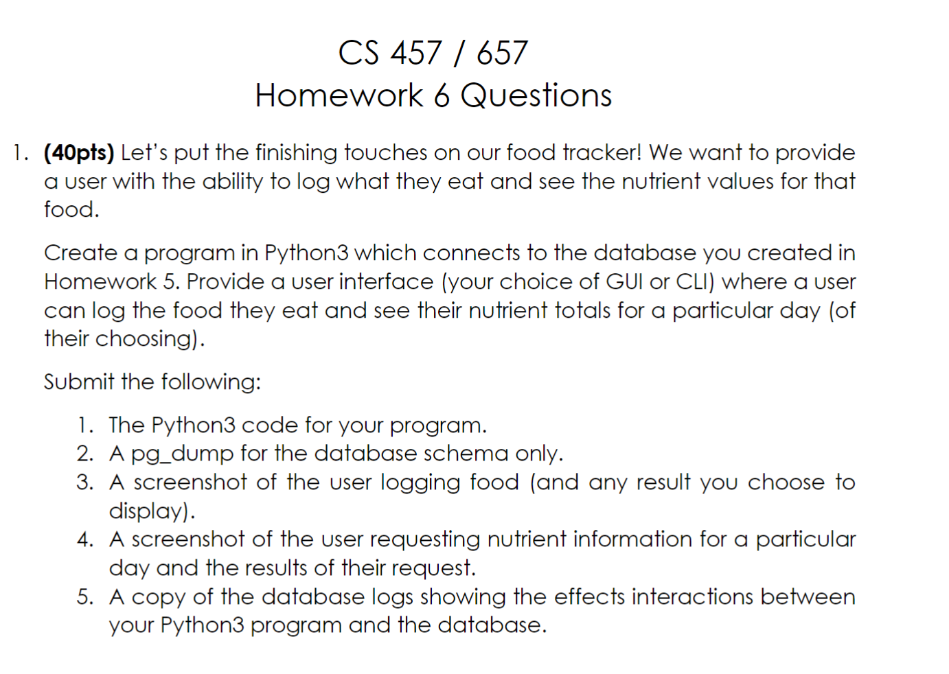 1 . ( 4 0 pts ) Let's put the finishing touches