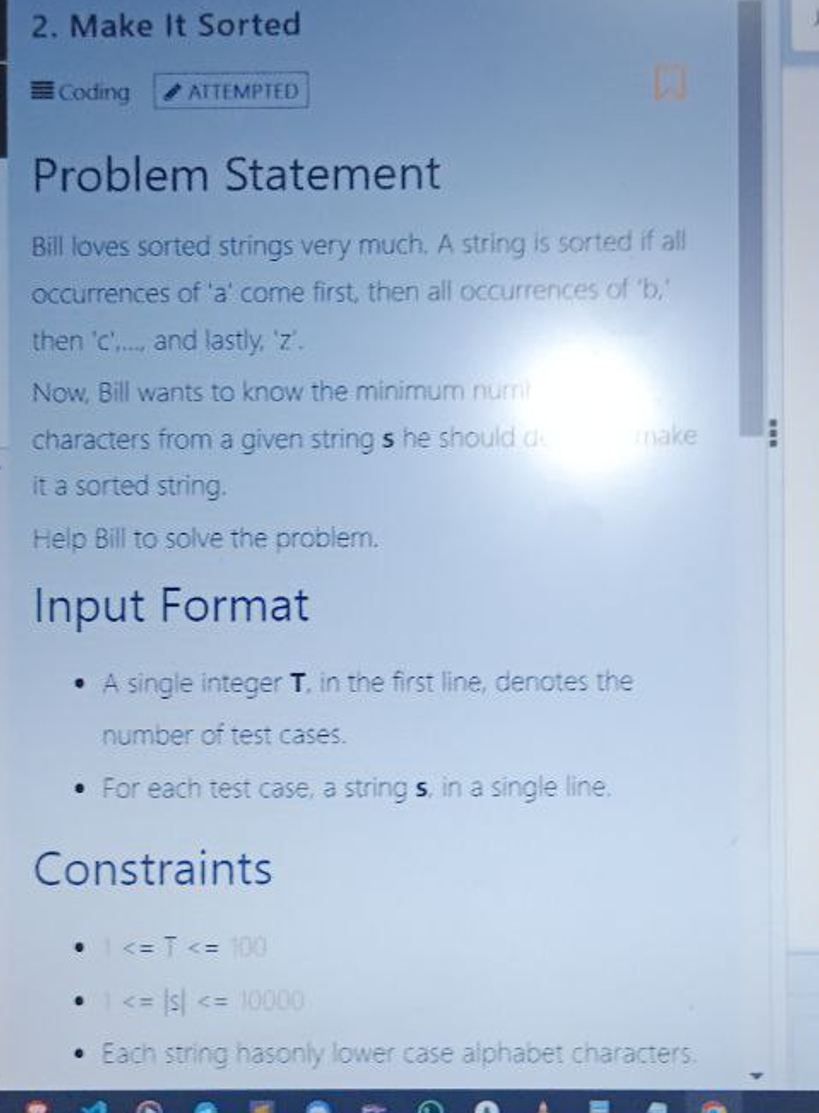 given a string consisting of lowercase english