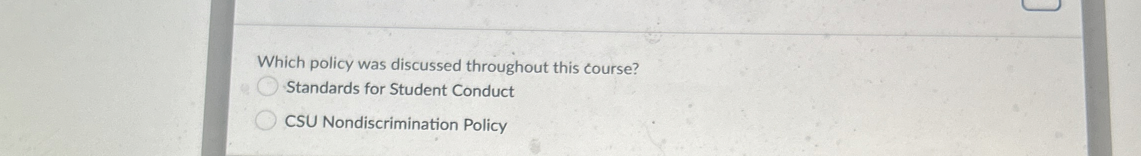 Which policy was discussed throughout this