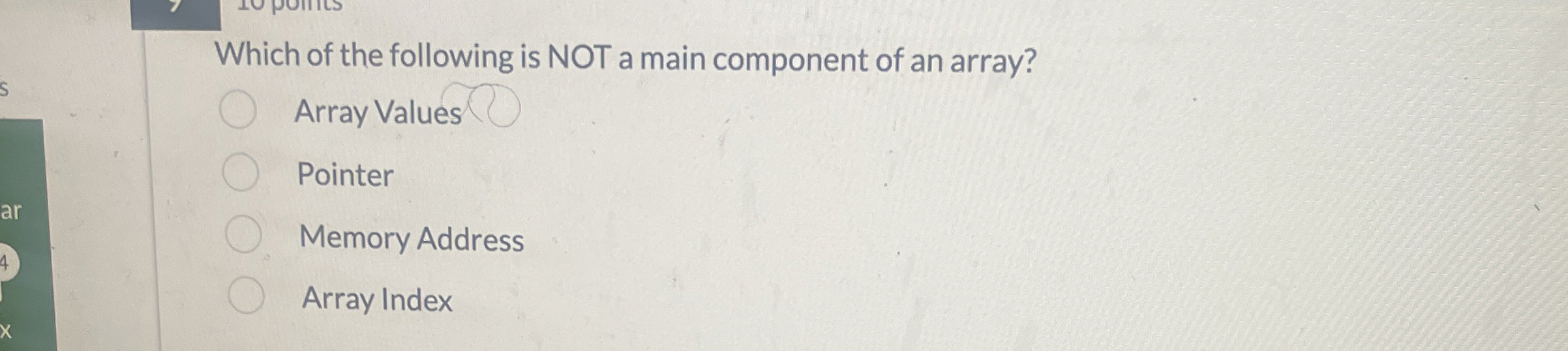 Which of the following is NOT a main component of