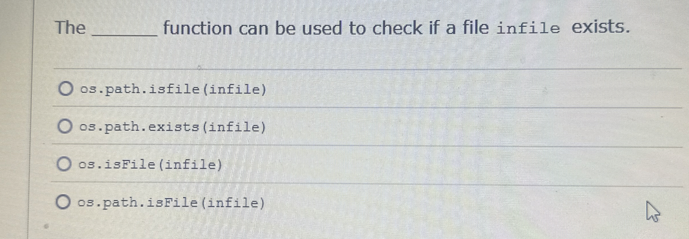 The function can be used to check if a file