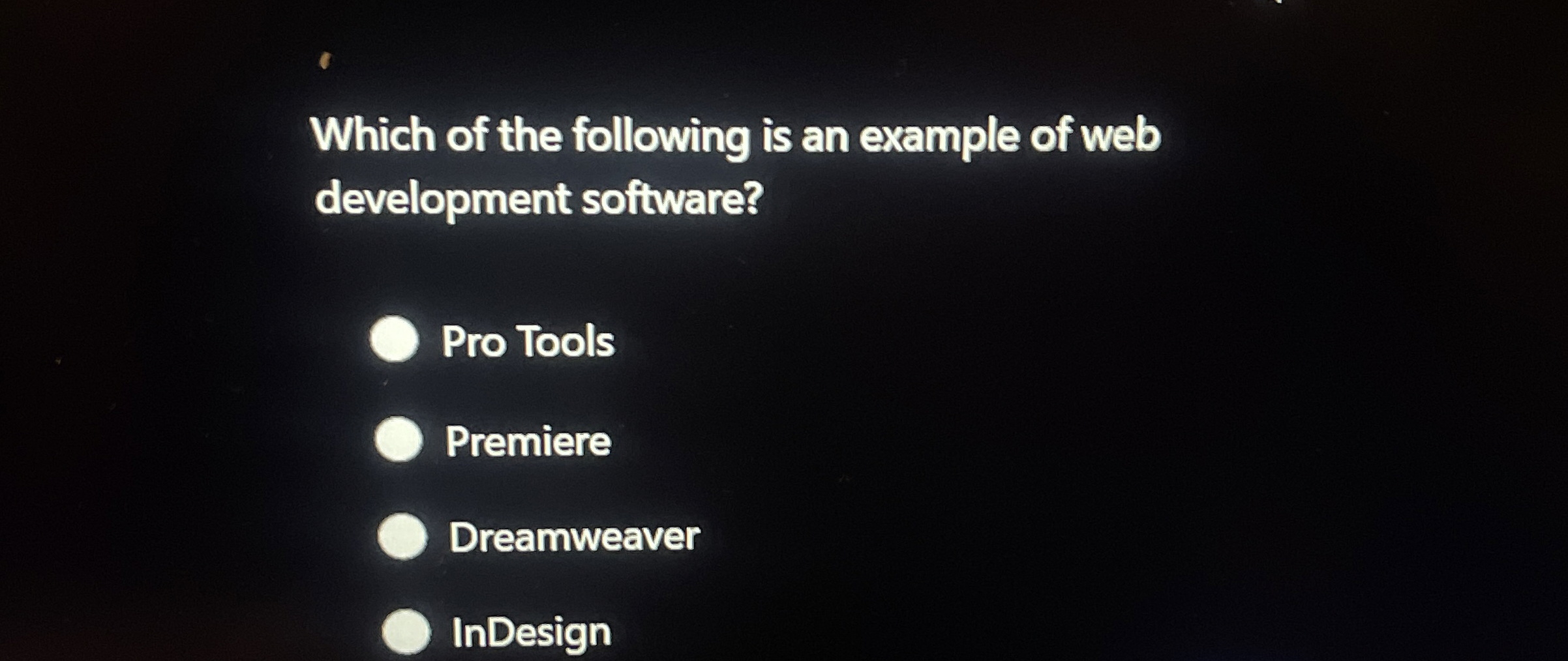 Which of the following is an example of web