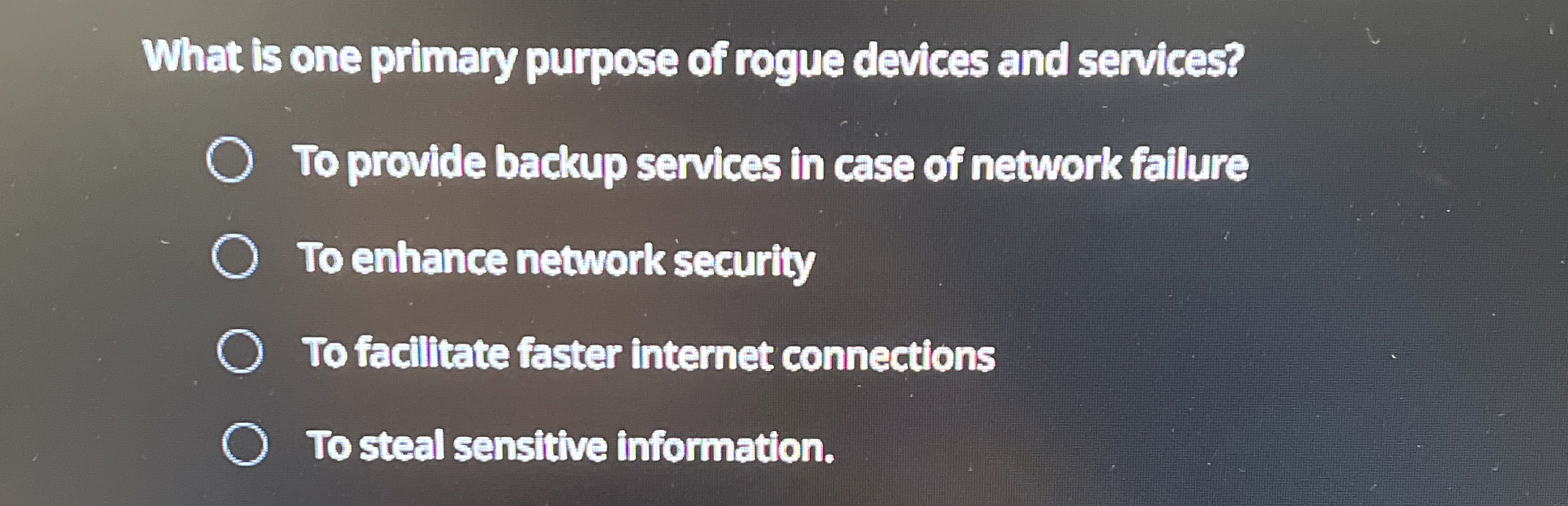 What is one primary purpose of rogue devices and