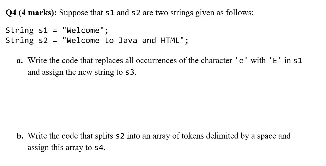 Q 4 ( 4 marks ) : Suppose that s 1 and s 2 are