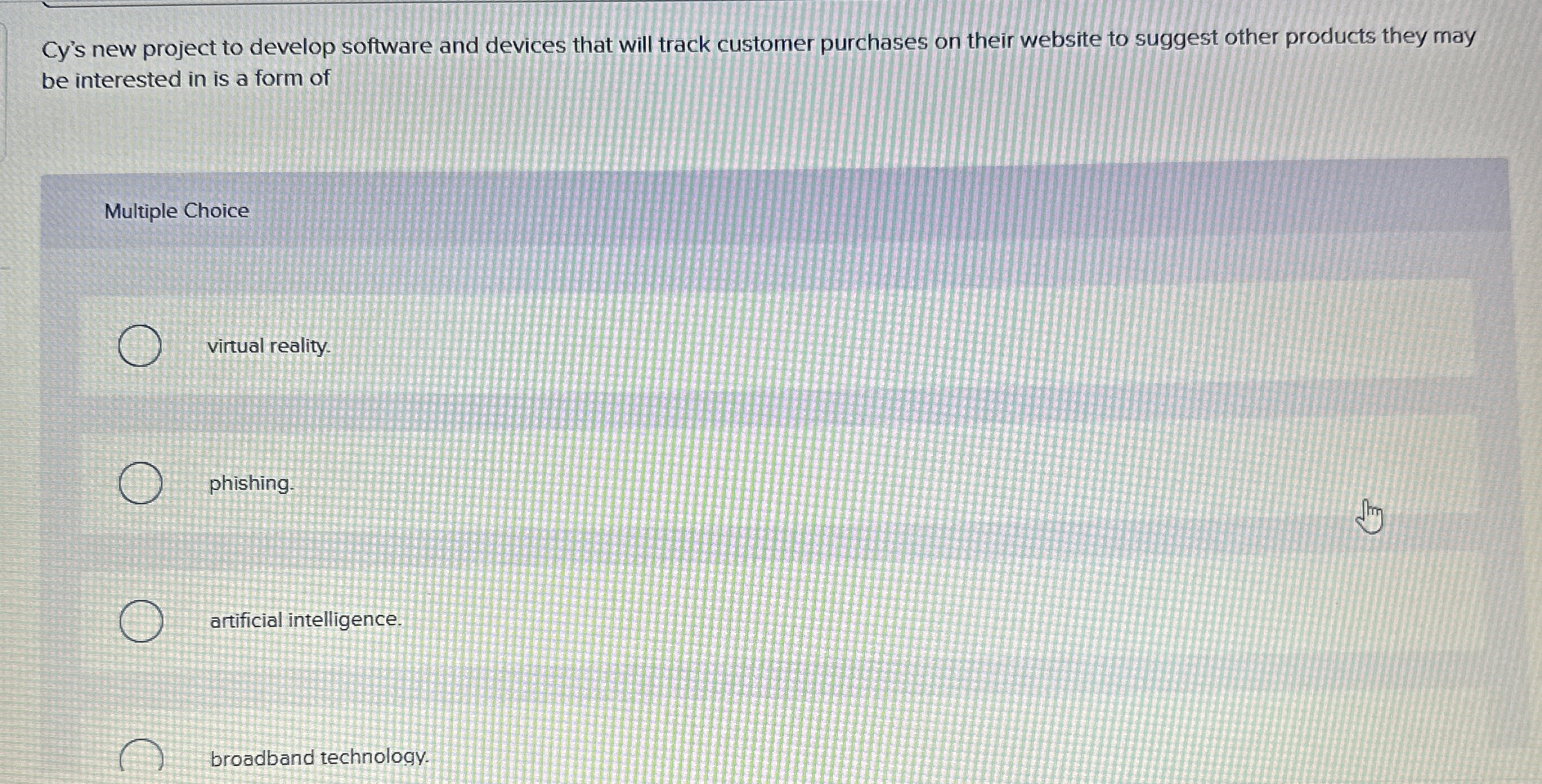 Cy ' s new project to develop software and