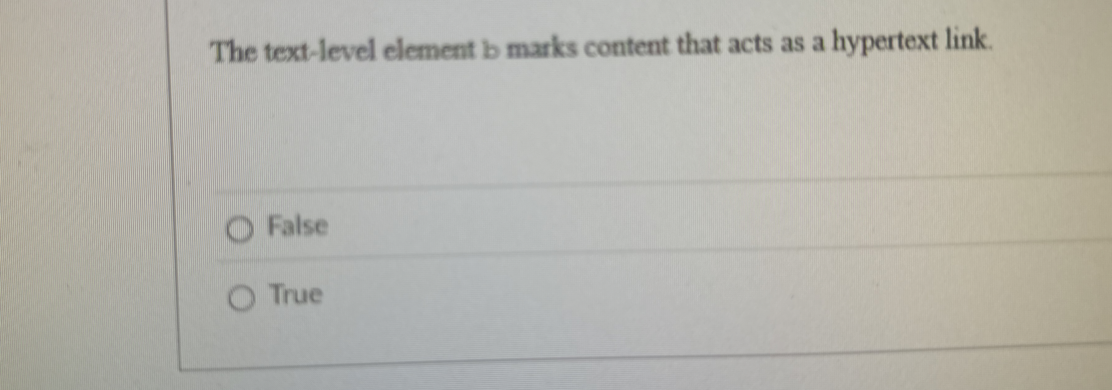 The text - level element b marks content that