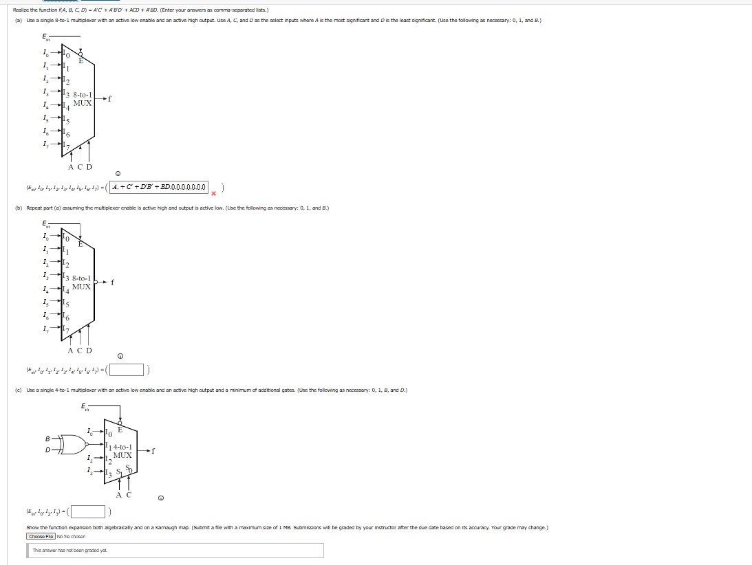 Fesilize the function f ( A , B , C , D ) = A ^ (