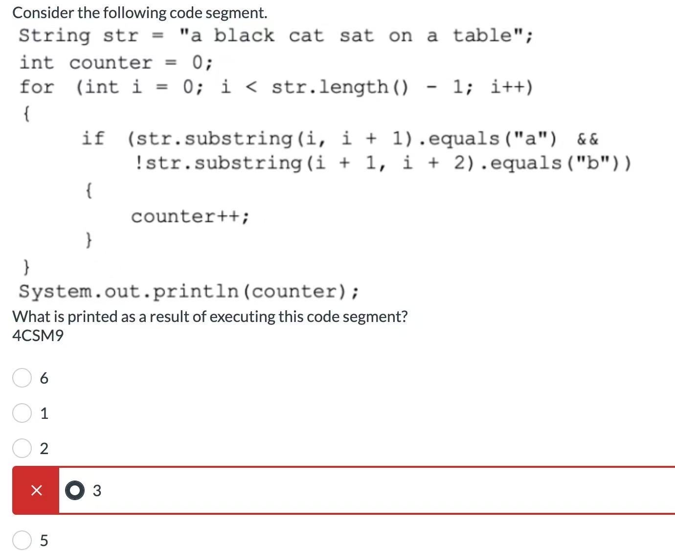 Consider the following code segment.What is