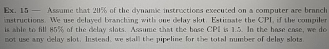 Ex . 1 5 - Assume that 2 0 % of the dynamic