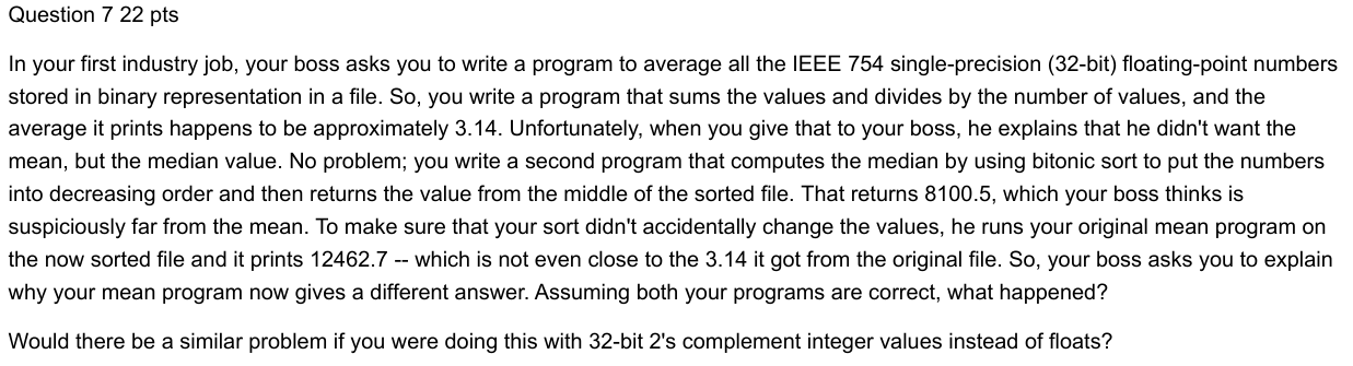 Question 7 2 2 pts In your first industry job,