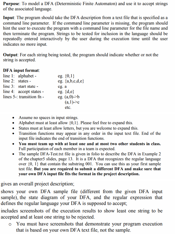 Please write the code in java make sure that the