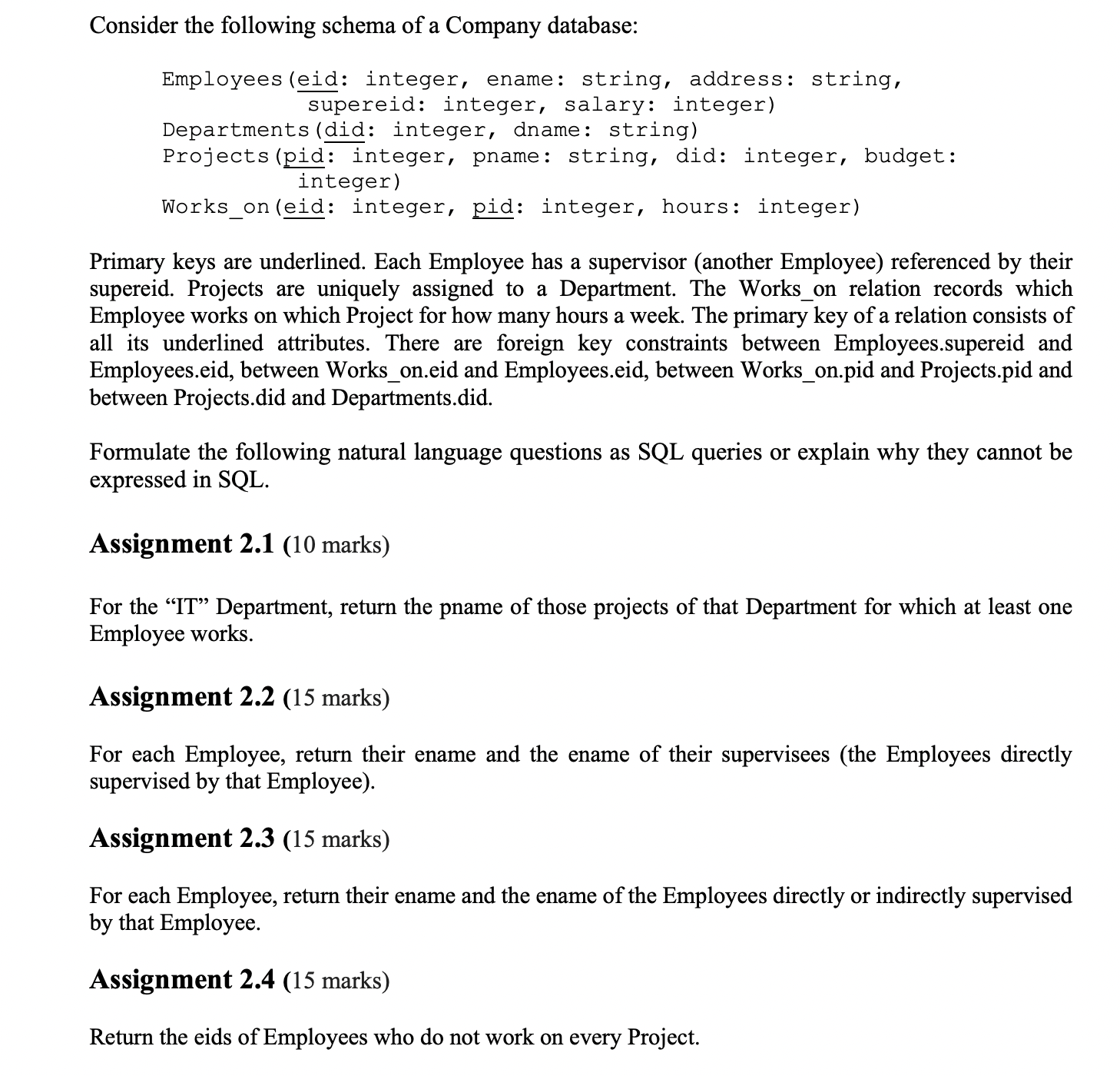 Do not use any aggregate functions! I will thumbs