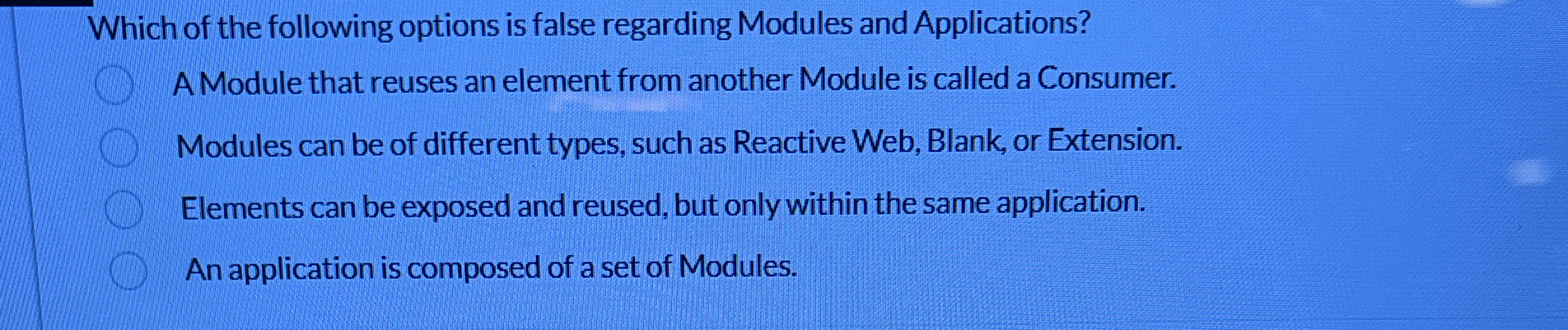 Which of the following options is false regarding