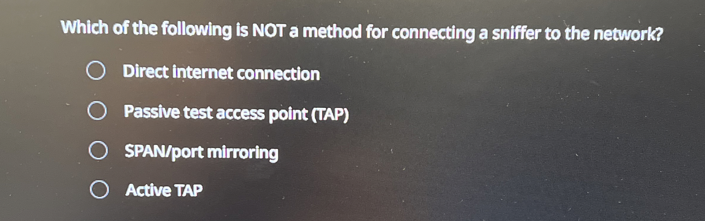 Which of the following is NOT a method for