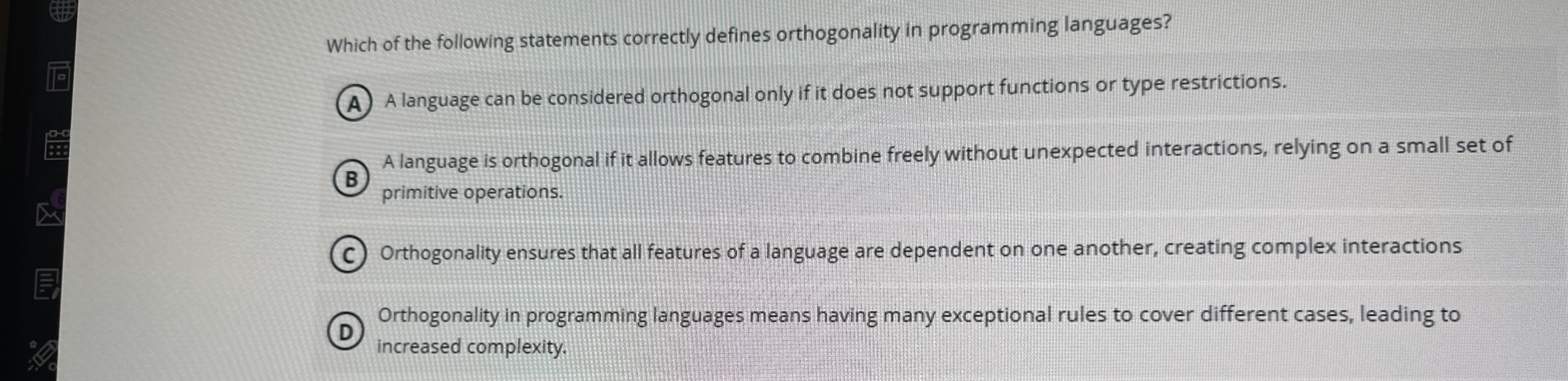 Which of the following statements correctly