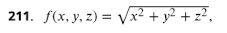 code class = "asciimath" > f ( x , y , z ) = \