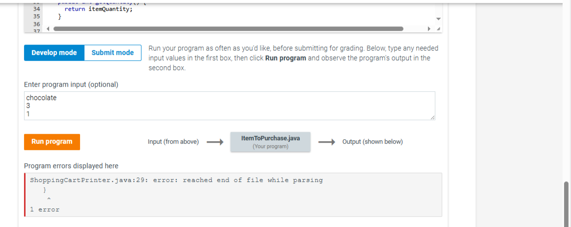 not sure why there is an error Current file: