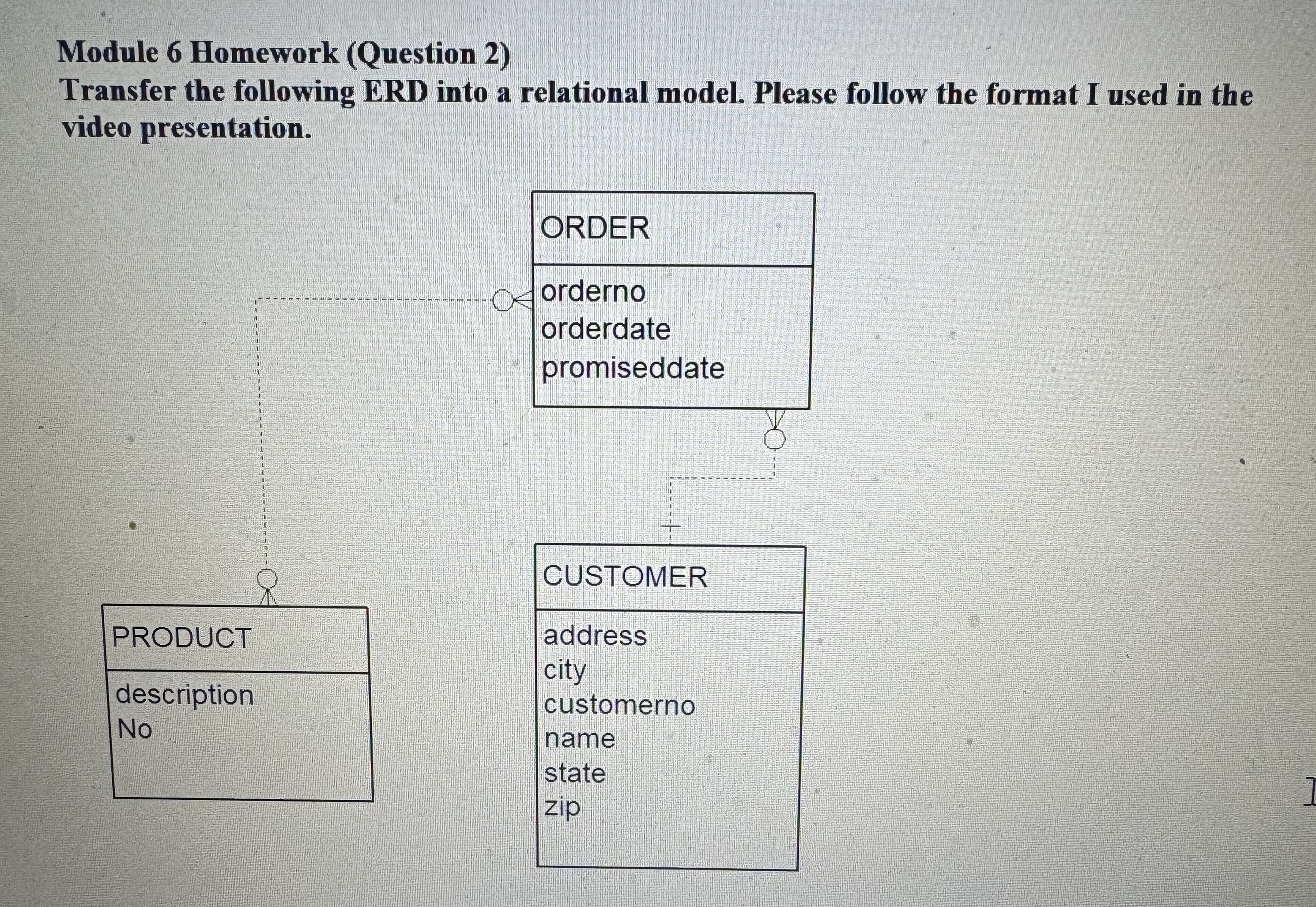 Module 6 Homework ( Question 2 ) Transfer the