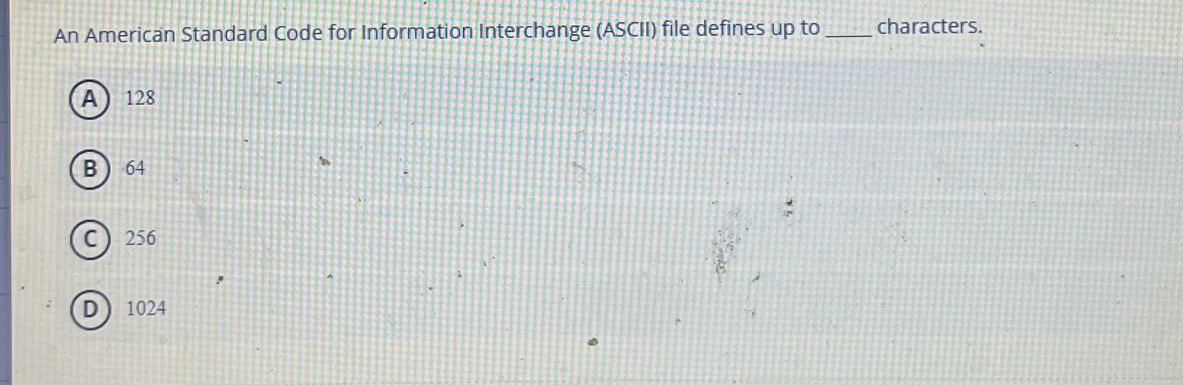 An American Standard Code for Information