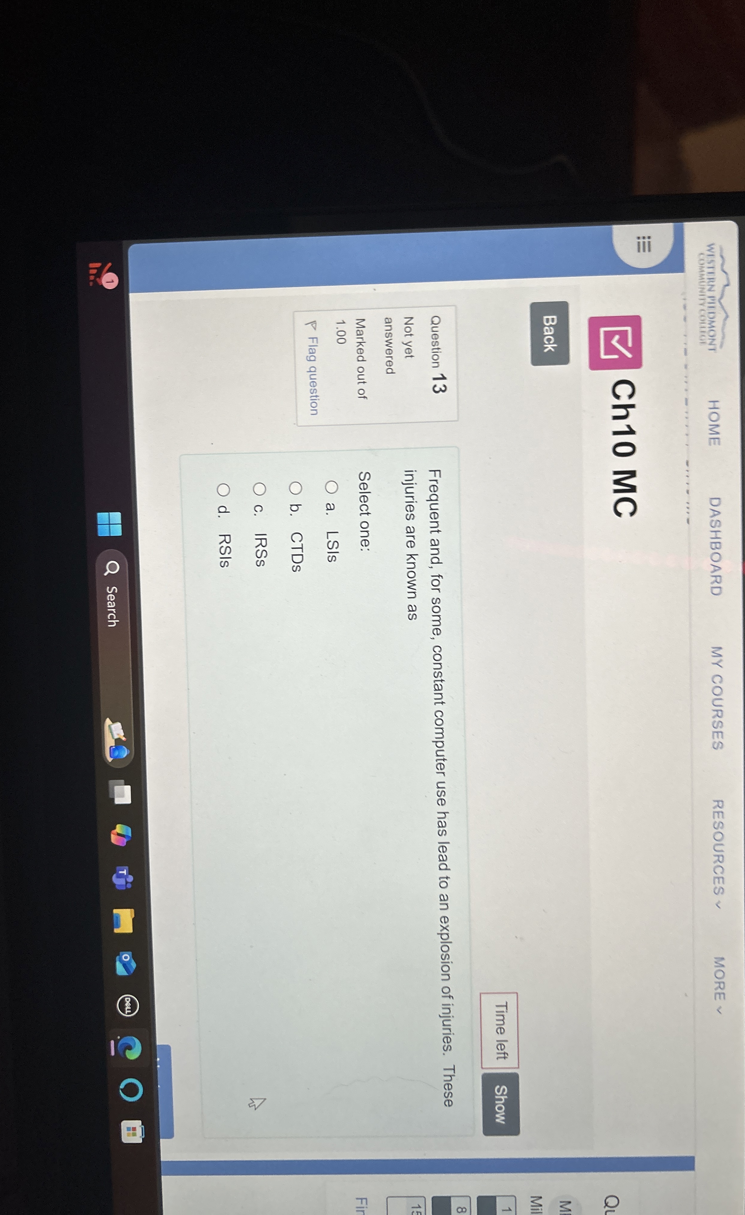 WISTIRN MIIDMONT HOME DASHBOARD MY COURSES