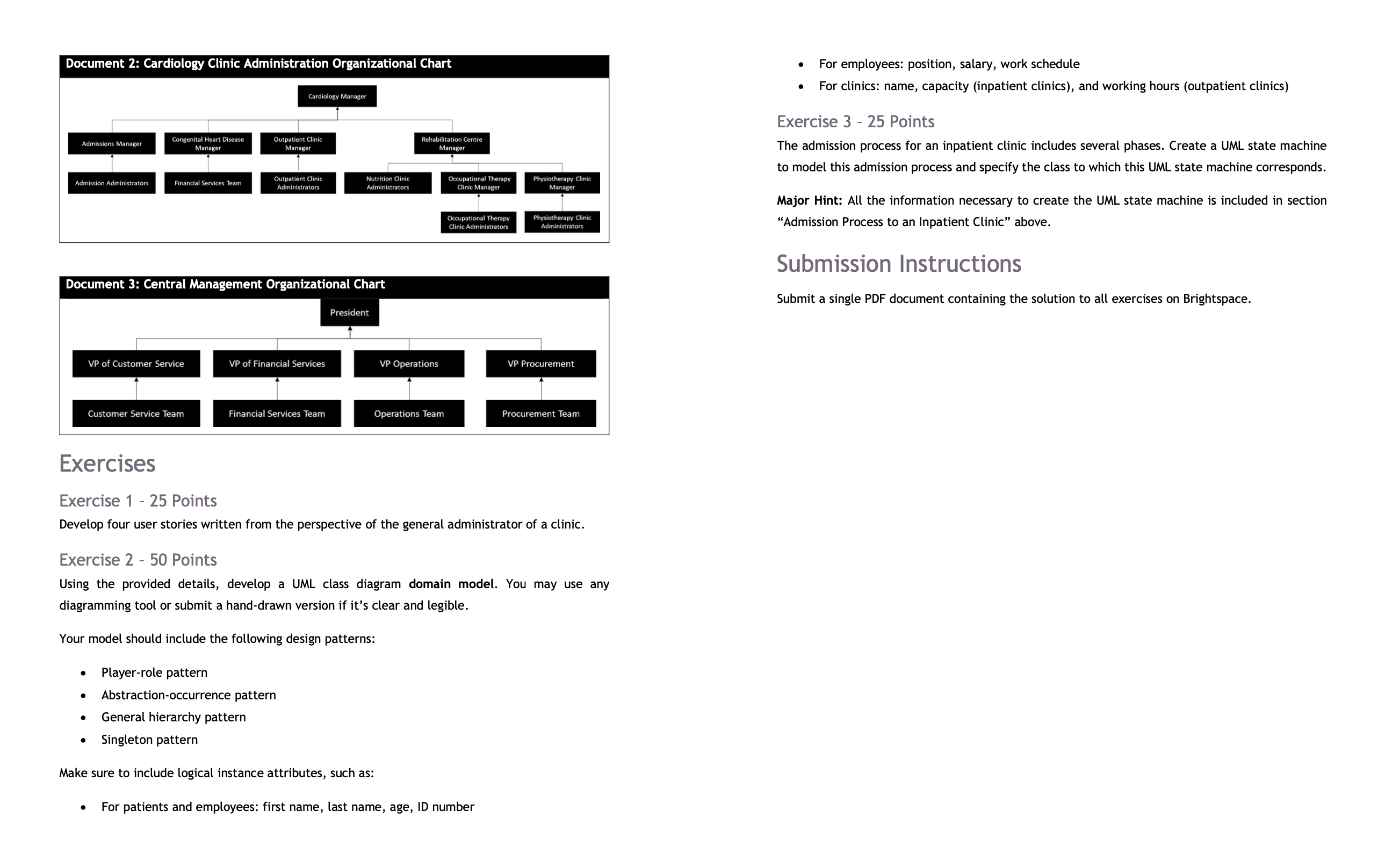 Document 2 : Cardiology Clinic Administration