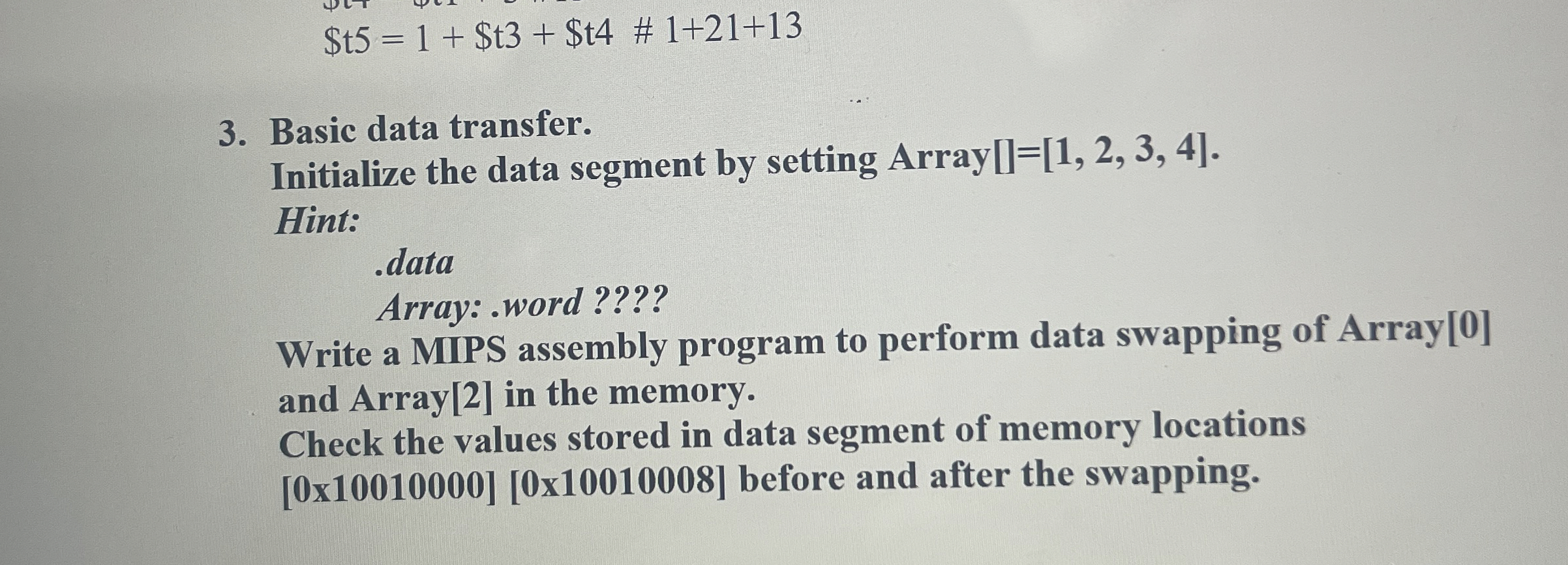 $ t 5 = 1 + $ t 3 + $ t 4 # 1 + 2 1 + 1 3 Basic