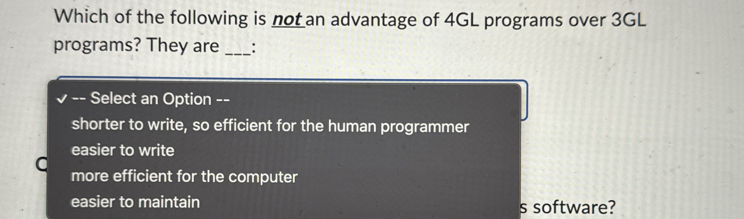 Which of the following is not an advantage of 4