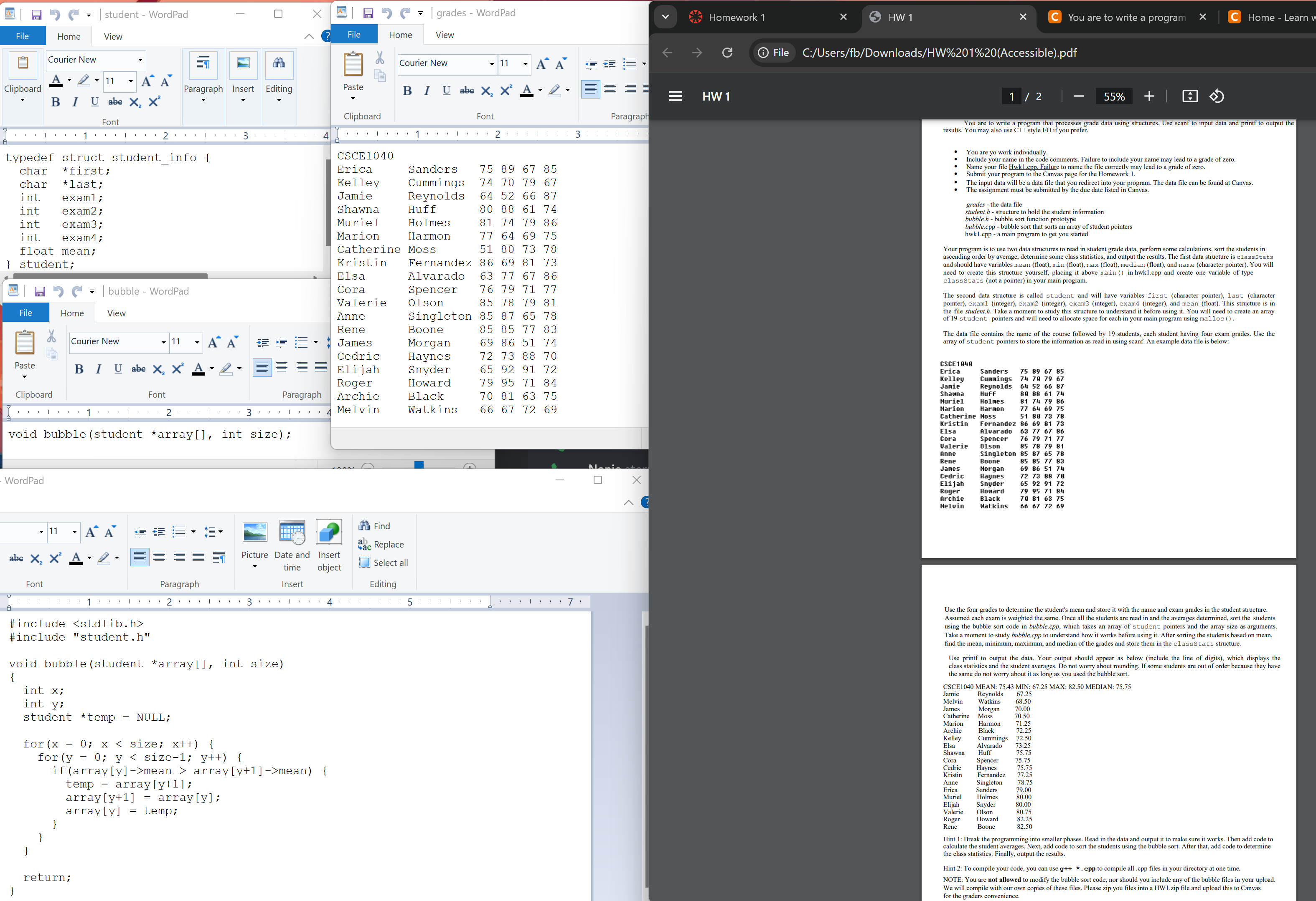 Help with the c + + assignment. the instructions
