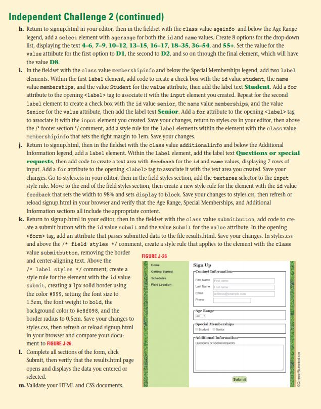 Show me the steps to solve HTML 5 Css 3 Unit J