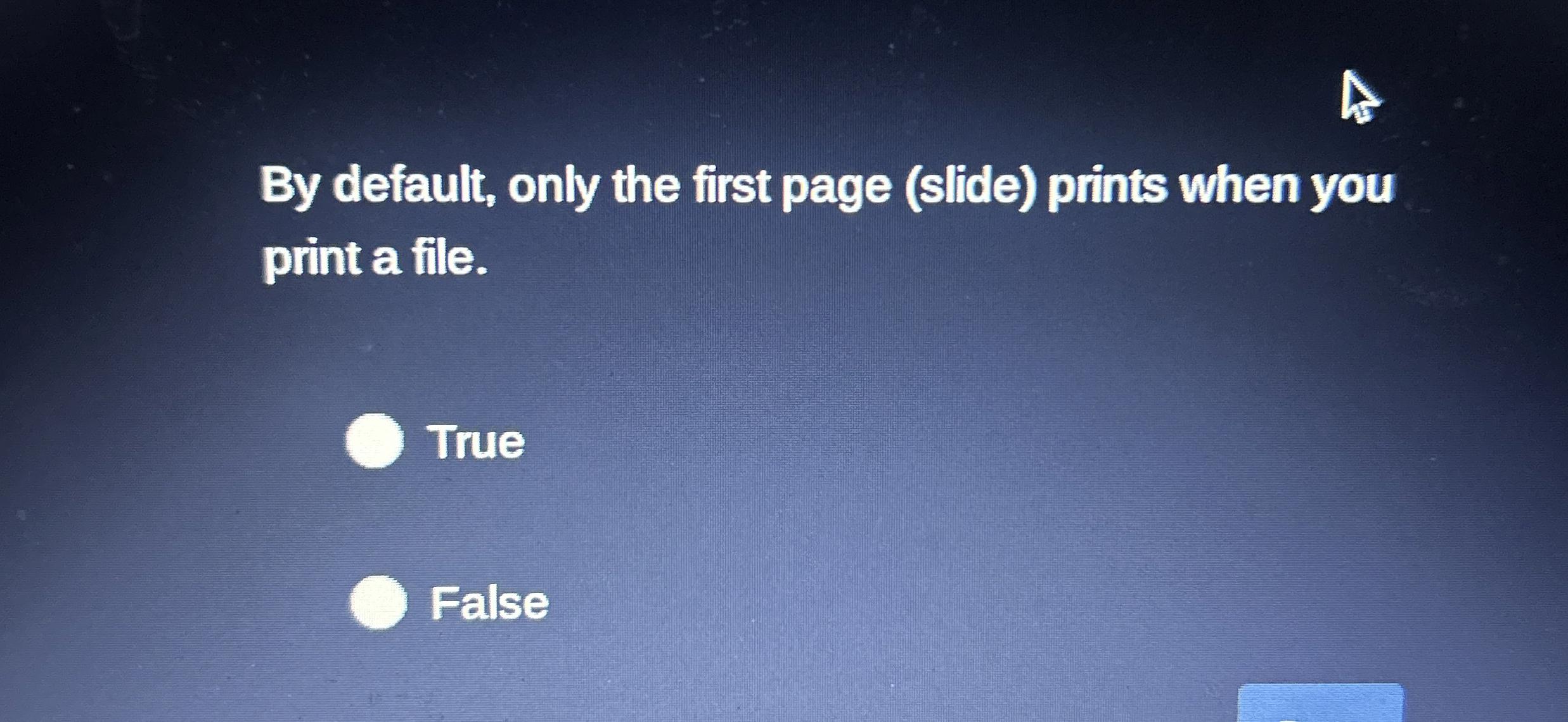 By default, only the first page ( slide ) prints