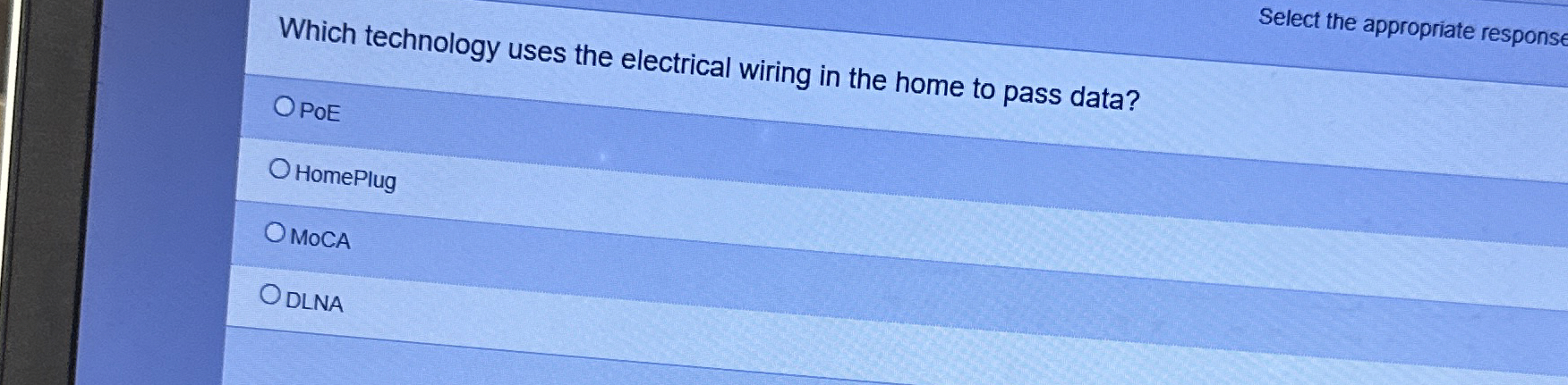 Which technology uses the electrical wiring in