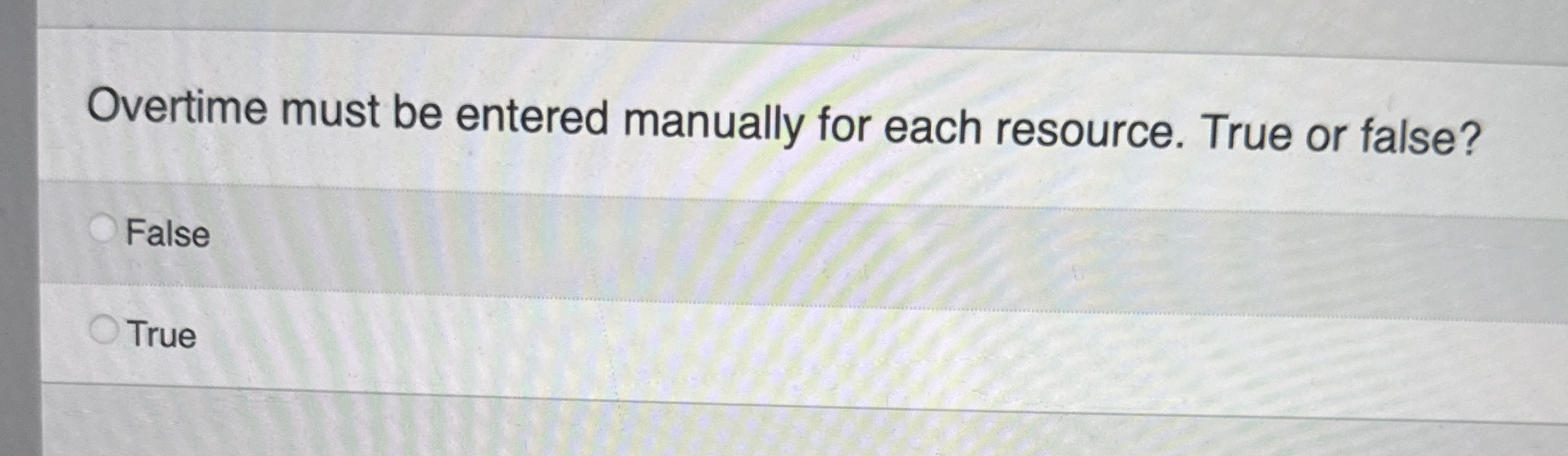 Overtime must be entered manually for each
