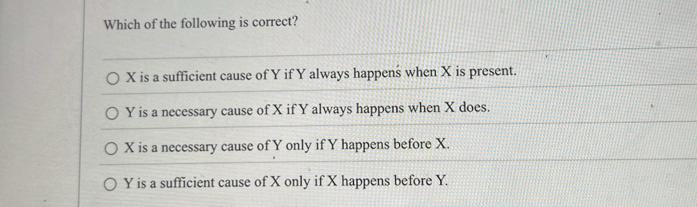 Which of the following is correct? X is a