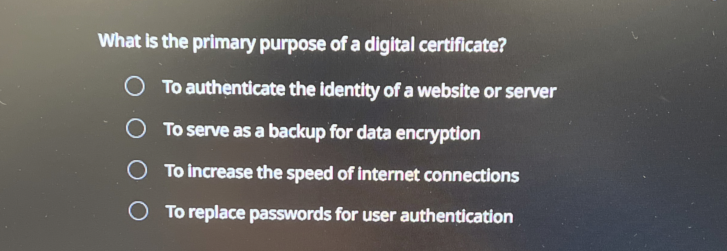 What is the primary purpose of a digital