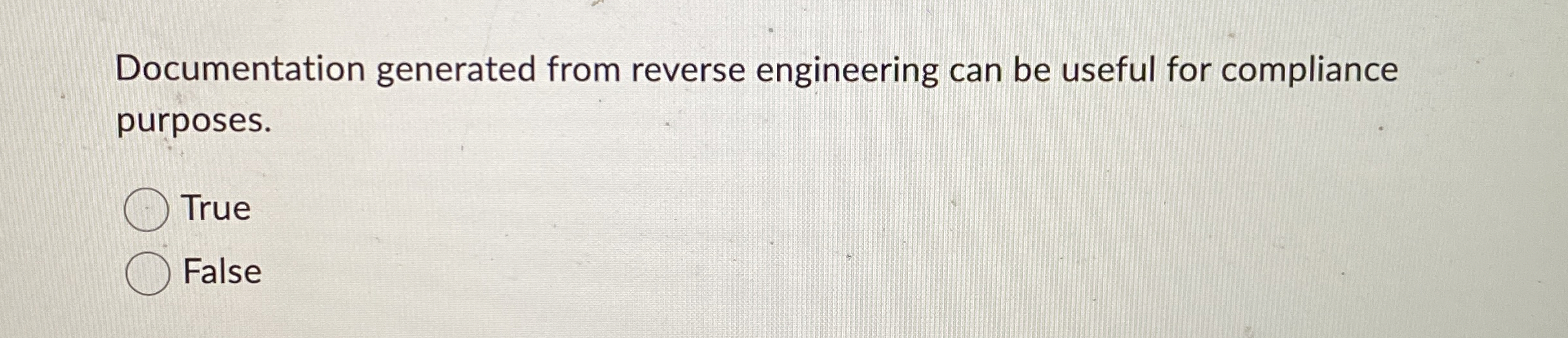Documentation generated from reverse engineering