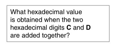 What hexadecimal value is obtained when the two