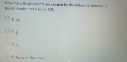How many Book objects are created by the