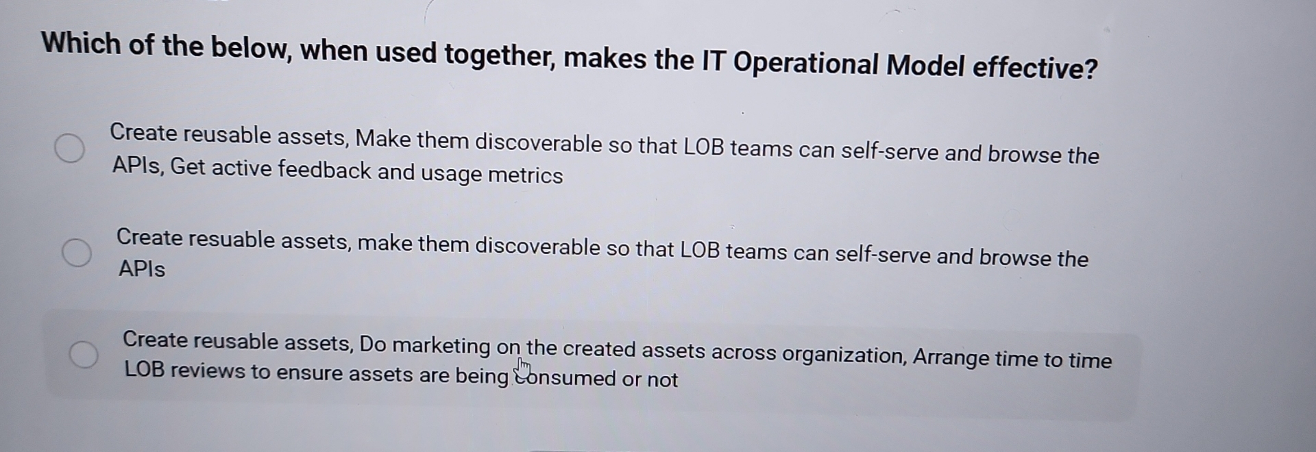 Which of the below, when used together, makes the